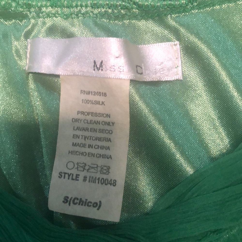Green Ruffle Dress - Picture 2 of 3